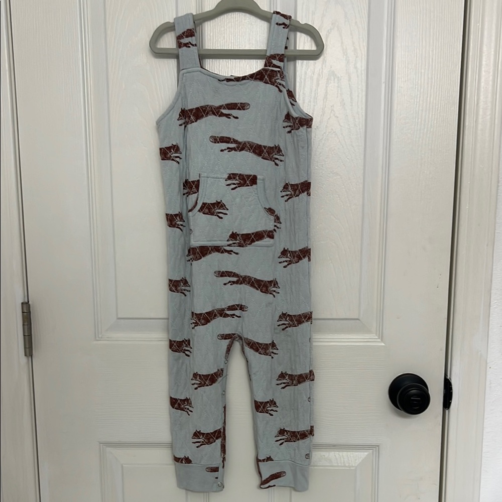 Kate Quinn fox overalls
